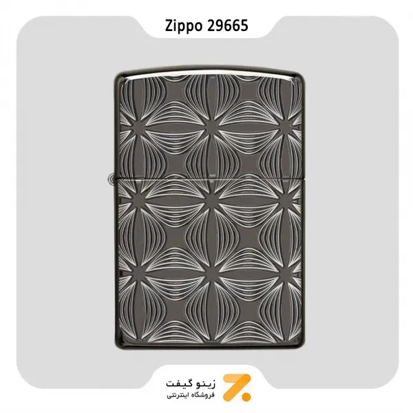 Zippo Lighter 29665 24095 DECORATIVE PATTERN فندک بنزینی زیپو آرمور کیس با حکاکی برجسته مدل 29665