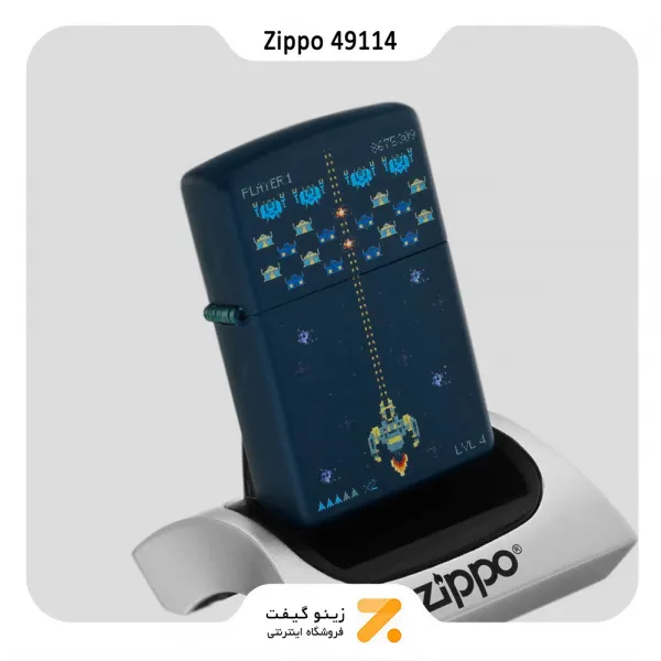 فندک بنزینی زیپو طرح بازی های آتاری مدل 49114-Zippo ​Lighter 49114 239 PIXEL GAME DESIGN