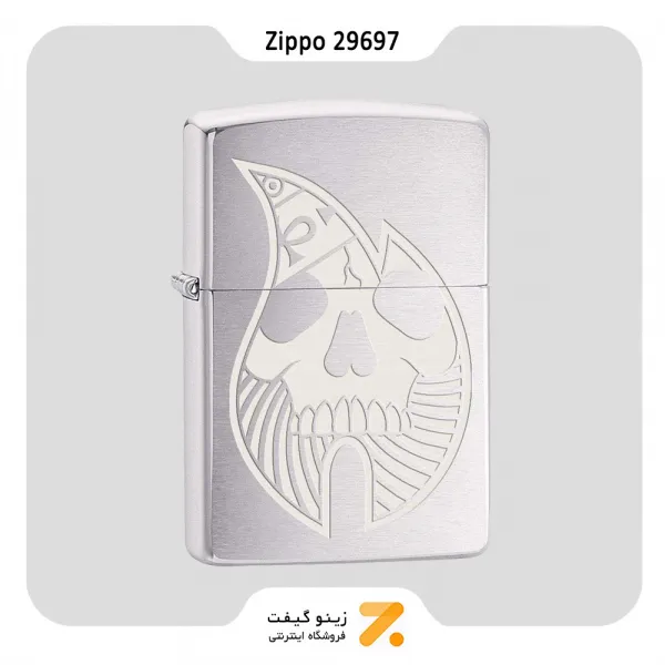 فندک بنزینی زیپو طرح شعله و اسکلت مدل 29697-Zippo Lighter ​29697 200 PF18 ZIPPO FLAME DESIGN