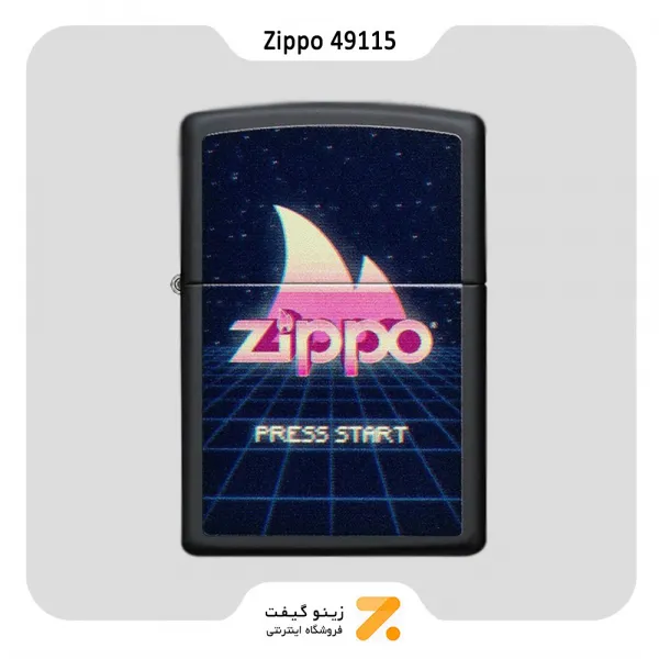 فندک بنزینی زیپو طرح شعله و لوگو زیپو مدل 49115-Zippo Lighter ​49115 218 GAMING DESIGN