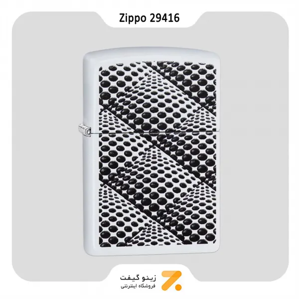 فندک بنزینی زیپو مدل 29416 طرح نقطه-Zippo Lighter 29416 DOTS & BOXES