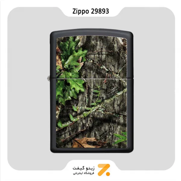 فندک بنزینی زیپو مشکی طرح استتار مدل 29893-Zippo Lighter ​29893 218 MOSSY OAK OBSESSION