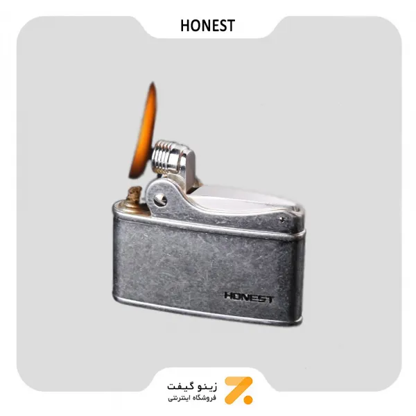 فندک بنزینی هانست نقره ای مدل 2201-79-​Honest Lighter SN-LIHN-2201-79