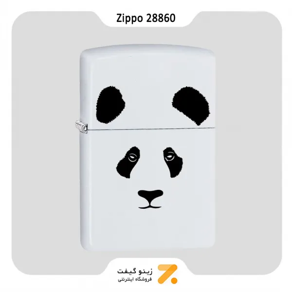 فندک زیپو سفید طرح پاندا مدل 28860-​​Zippo Lighter 28860 214 PANDA