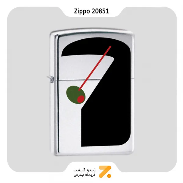 فندک زیپو طرح ساعت کوکتل مدل 20851-​Zippo Lighter 20851 Cocktail Hour