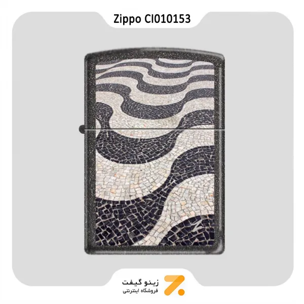 فندک زیپو طرح سنگ فرش مدل سی آی 010153-Zippo Lighter ​211 CI010153 COPACABANA PLANETA B