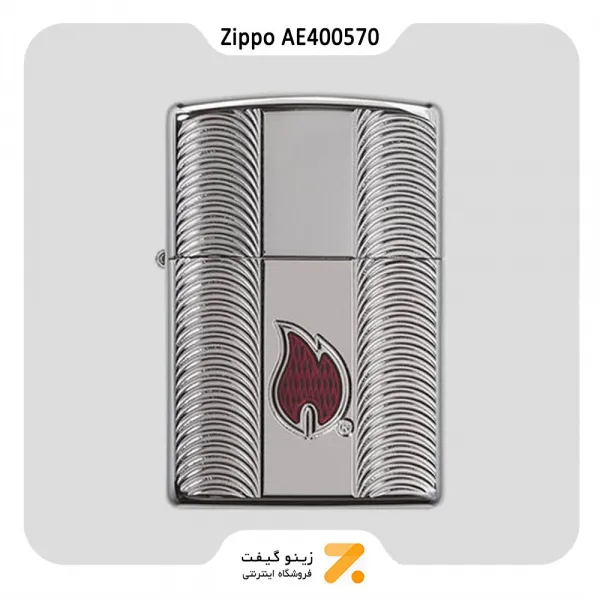 فندک زیپو طرح شعله مدل ای ای 400570-​Zippo Lighter 167 AE400570 ZIPPO FLAME