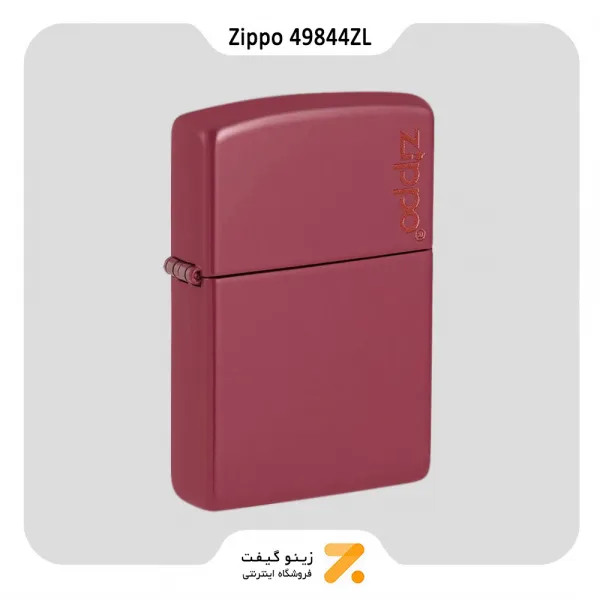 فندک زیپو طرح قرمز آجری مدل 49844 زد ال-​​Zippo Lighter 49844ZL RED BRICK ZIPPO LOGO