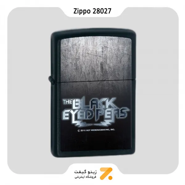 فندک زیپو طرح لوگو گروه بلک آید پیز مدل 28027-Zippo Lighter 28027 218-BLACK EYED PEAS 28027