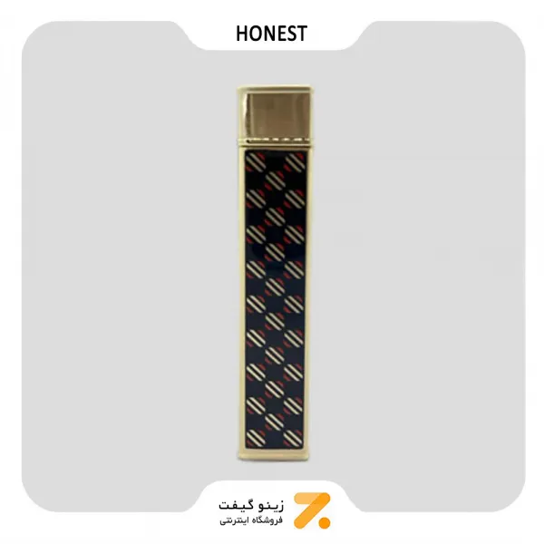 فندک گازی طلایی هانست مدل 2201-49-Honest Lighter SN-LIHN-2201-49