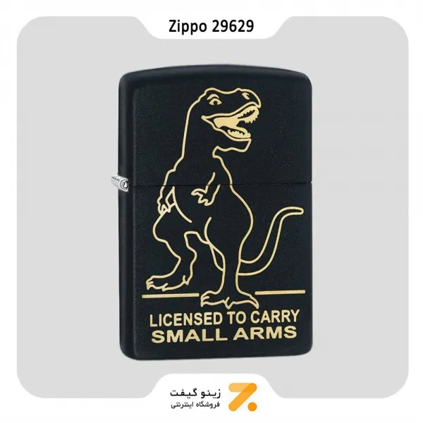 ​Zippo Lighter 29629 ​LICENSED TO CARRY DESIGN فندک بنزینی زیپو مشکی مدل 29629