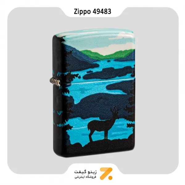 ​Zippo Lighter 49483 49352 DEER LANDSCAPE DESIG فندک بنزینی زیپو 540 رنگ طرح گوزن در جنگل مدل 49483