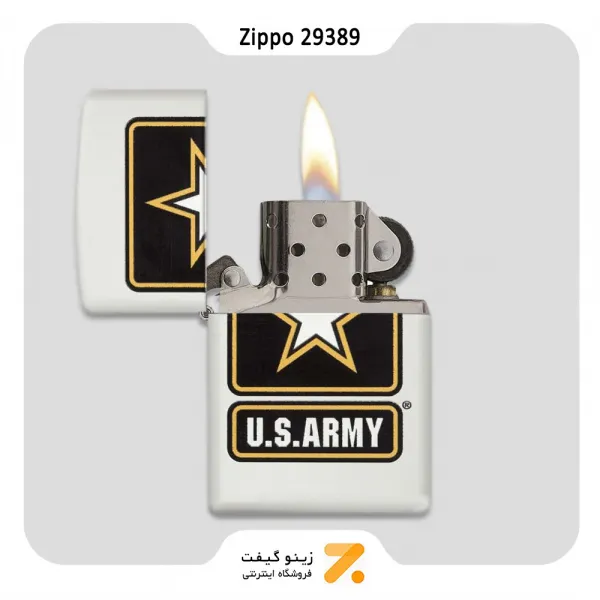 فندک بنزینی زیپو طرح ارتش امریکا مدل 29389-Zippo Lighter 29389 214 US ARMY