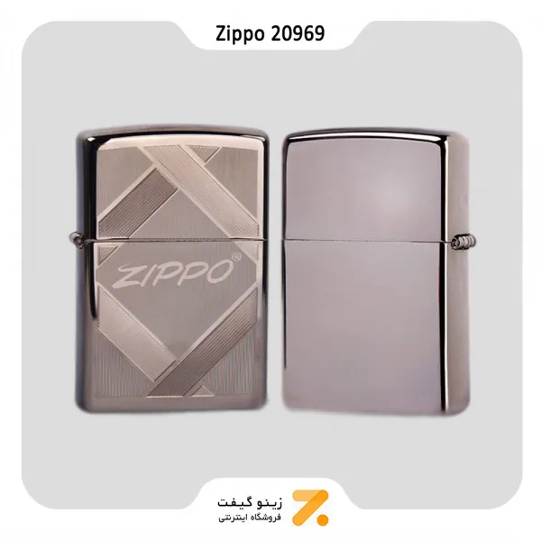 فندک بنزینی زیپو طرح لوگو زیپو مدل 20969-​Zippo Lighter 20969 150 UNPARALLED TRADITION