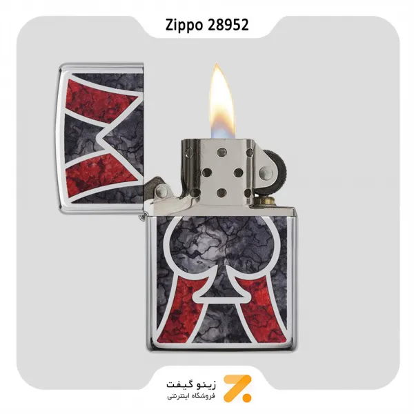 فندک بنزینی زیپو مدل 28952 طرح آس پیک-​Zippo Lighter 28952 250 ACE