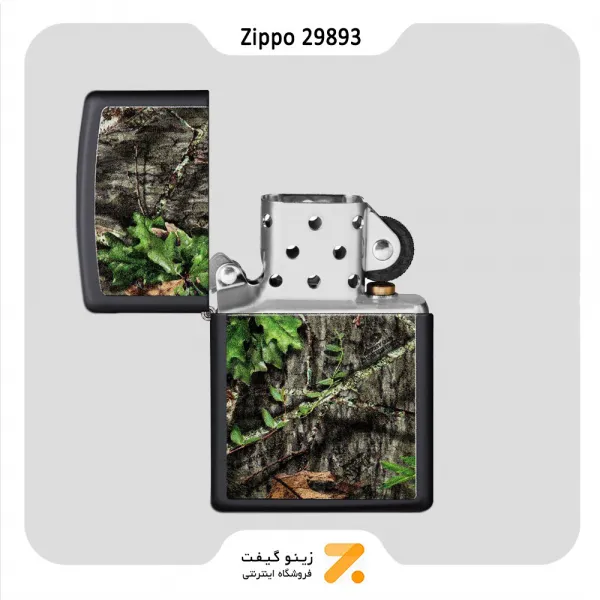 فندک بنزینی زیپو مشکی طرح استتار مدل 29893-Zippo Lighter ​29893 218 MOSSY OAK OBSESSION