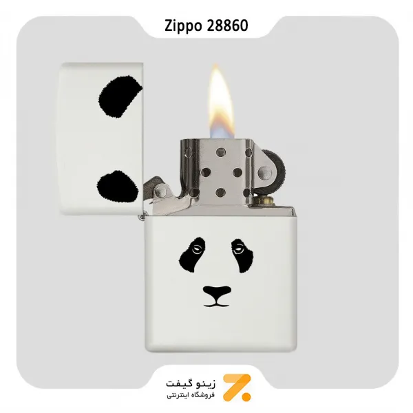 فندک زیپو سفید طرح پاندا مدل 28860-​​Zippo Lighter 28860 214 PANDA