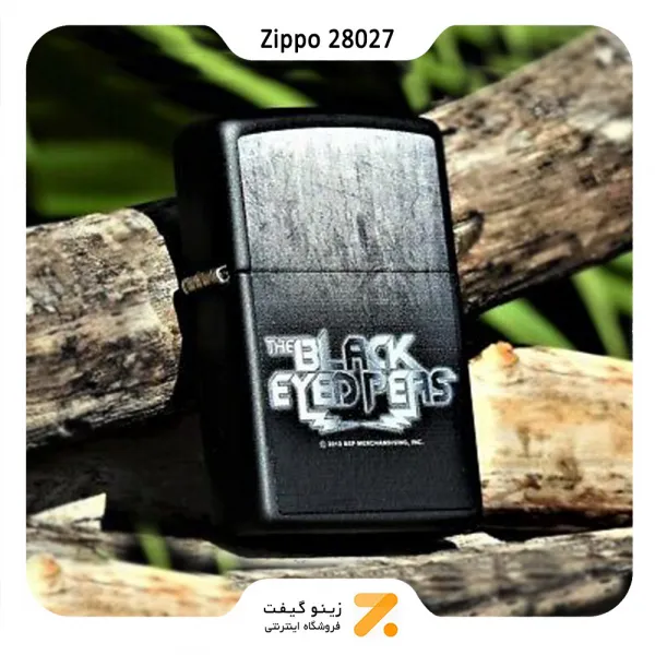 فندک زیپو طرح لوگو گروه بلک آید پیز مدل 28027-Zippo Lighter 28027 218-BLACK EYED PEAS 28027