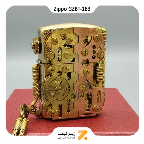 فندک زیپو کاستوم طرح چرخ دنده-​​Zippo Lighter GZBT-183