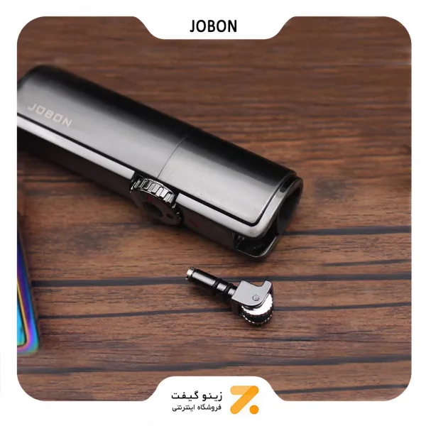 فندک گازی جوبون دودی مدل تریبل جت-​Jobon Triple Jet Flame Torch Lighter