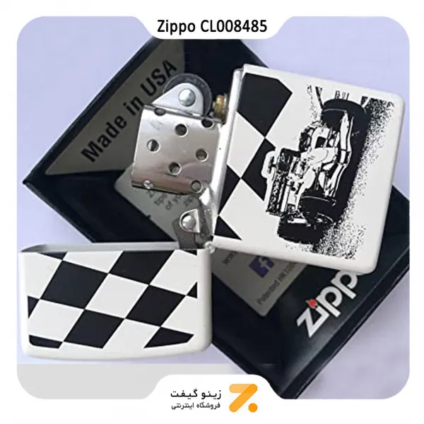 فندک بنزینی زیپو طرح ماشین مسابقه مدل سی ال 008485-Zippo Lighter ​214 CL008485 PLANETA RACE CAR
