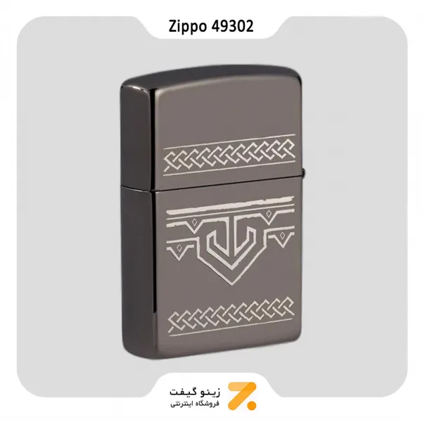 فندک زیپو بلک آیس طرح اودین مدل 49302-Zippo Lighter 49302 150 ODIN DESIGN