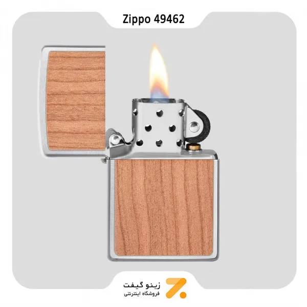 فندک زیپو روکش چوب طبیعی مدل 49462-Zippo Lighter 49462 200 WOODCHUCK CHERRY