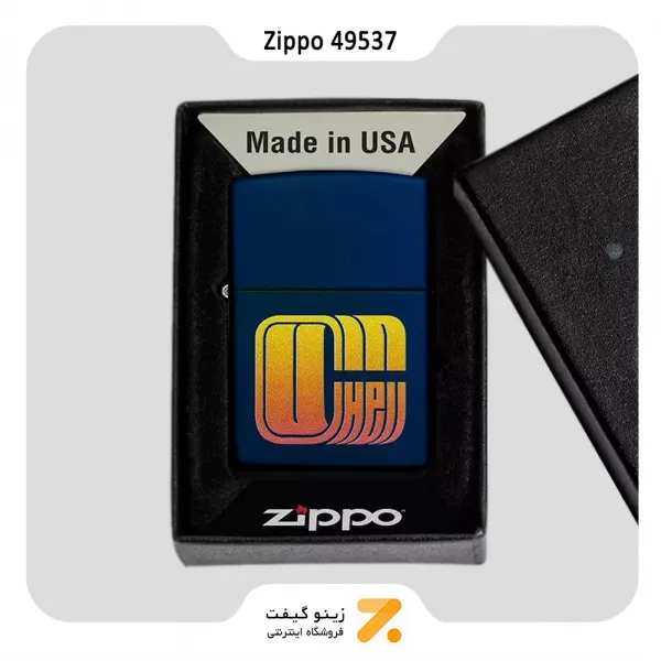 فندک زیپو سورمه ای طرح پرف مدل 49537-Zippo Lighter ​49537 239 PERF