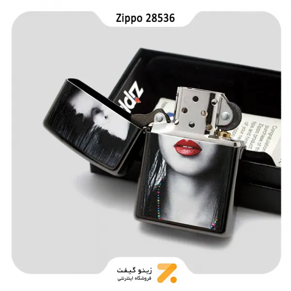 فندک زیپو طرح دختر مدل 28536-Zippo Lighter ​28536 Red Lips