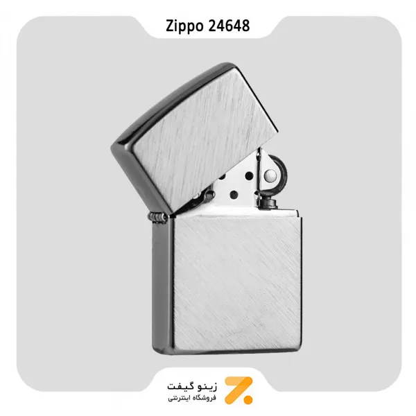 فندک زیپو مدل 24648-​Zippo Lighter 24648 REG HERRINGBONE SWEEP