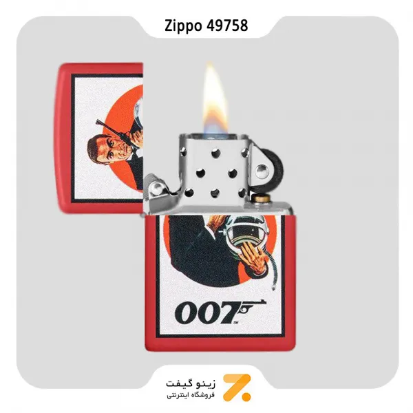 فندک زیپو مدل 49758 طرح جیمزباند-​Zippo Lighter 49758 233 BOND BT ALL