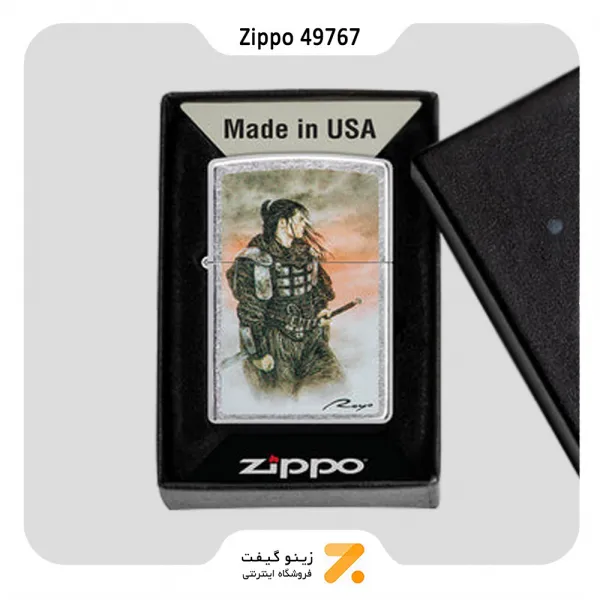 فندک زیپو مدل 49767 طرح سامورایی-Zippo Lighter 49767 207 LUIS ROYO