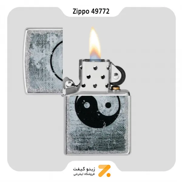 فندک زیپو مدل 49772 طرح یین و یانگ-Zippo Lighter 49772 207 YIN YANG DESIGN