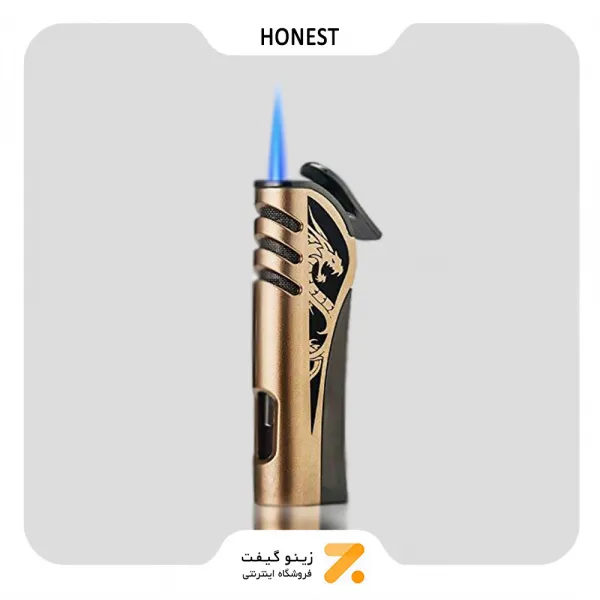 فندک گازی بژ هانست مدل 2201-64-​Honest Lighter SN-LIHN-2201-64