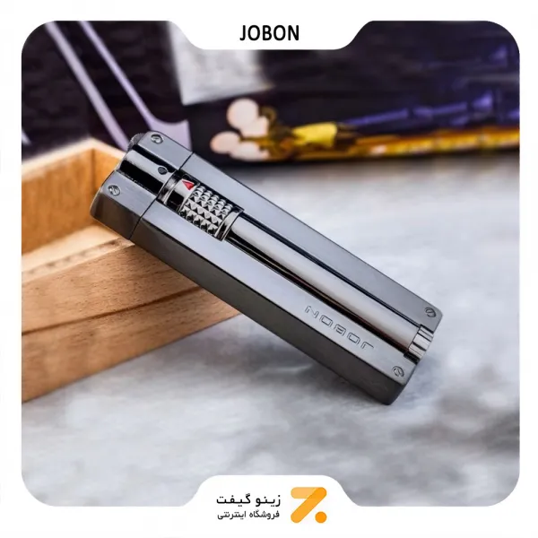 فندک گازی جوبون دودی مدل بوتان جت-Jobon Grinding Wheel Compact Butane Jet Lighter