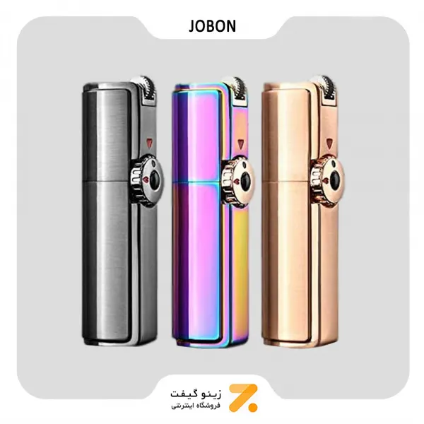 فندک گازی جوبون رزگلد مدل تریبل جت-​Jobon Triple Jet Flame Torch Lighter