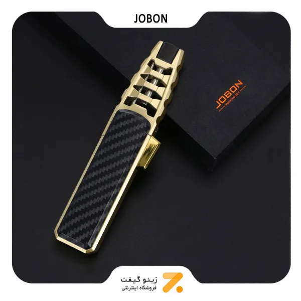 فندک گازی جوبون مشکی مدل توربو جت-​JOBON Super Firepower Jet Torch Turbo Lighter