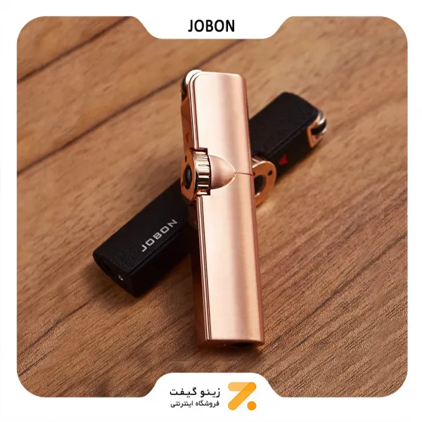 فندک گازی جوبون مشکی مدل متال فلاینت-​Jobon Metal Flint Torch Lighter