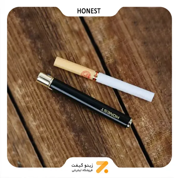فندک گازی مشکی هانست مدل مدادی-Honest Lighter SN-LIHN-2201-43