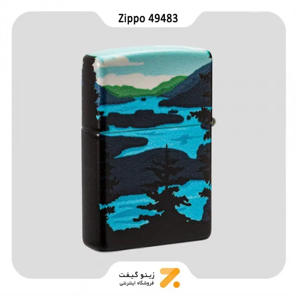 ​Zippo Lighter 49483 49352 DEER LANDSCAPE DESIG فندک بنزینی زیپو 540 رنگ طرح گوزن در جنگل مدل 49483