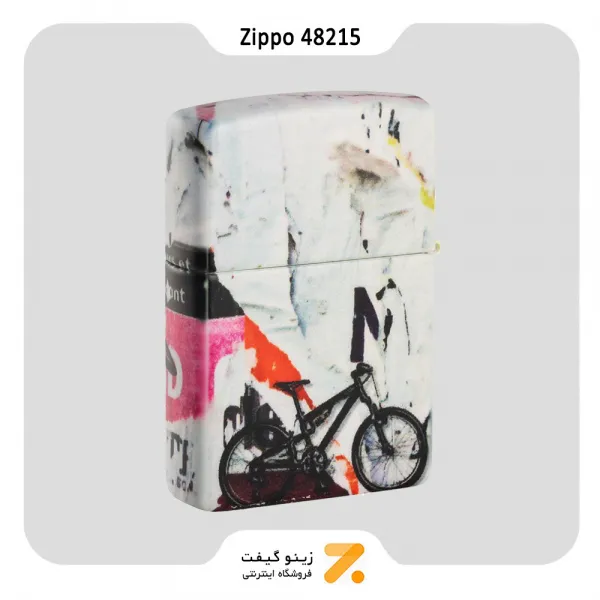 فندک زیپو 540 رنگ مدل 48215 طرح دوچرخه سوار-Zippo Lighter 48215 Pop Art Design