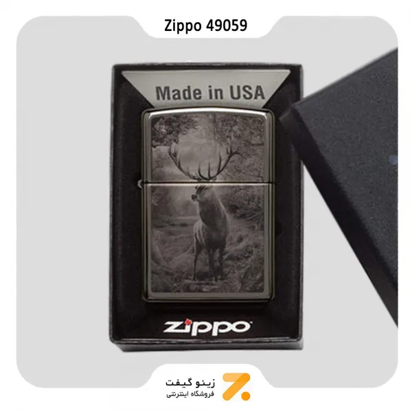 فندک زیپو مدل 49059 طرح گوزن-Zippo Lighter 49059 150 DEER DESIGN