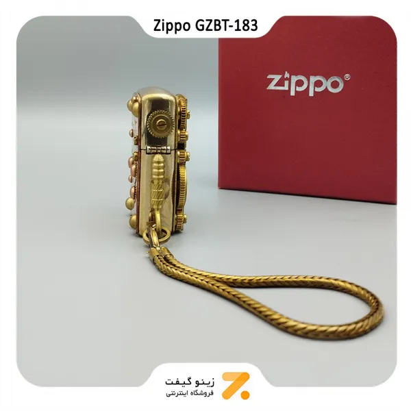 فندک زیپو کاستوم طرح چرخ دنده-​​Zippo Lighter GZBT-183