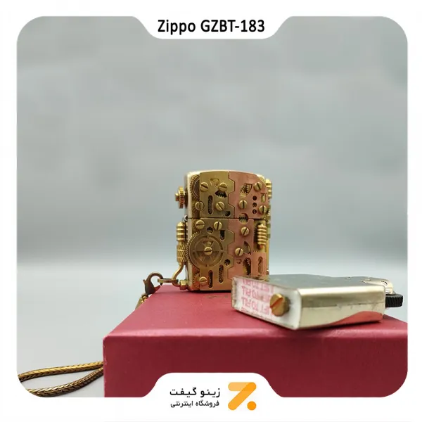 فندک زیپو کاستوم طرح چرخ دنده-​​Zippo Lighter GZBT-183