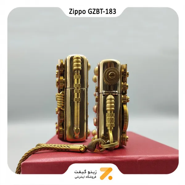 فندک زیپو کاستوم طرح چرخ دنده-​​Zippo Lighter GZBT-183