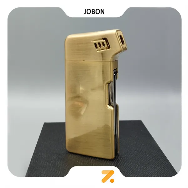 فندک گازی جوبون طلایی با شعله پیپ مدل 2202-30-​Jobon Lighter SN-LIJB-2202-30
