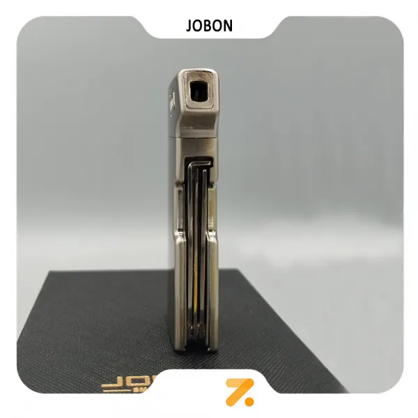 فندک گازی جوبون نقره ای با شعله پیپ مدل 2202-31-Jobon Lighter SN-LIJB-2202-31