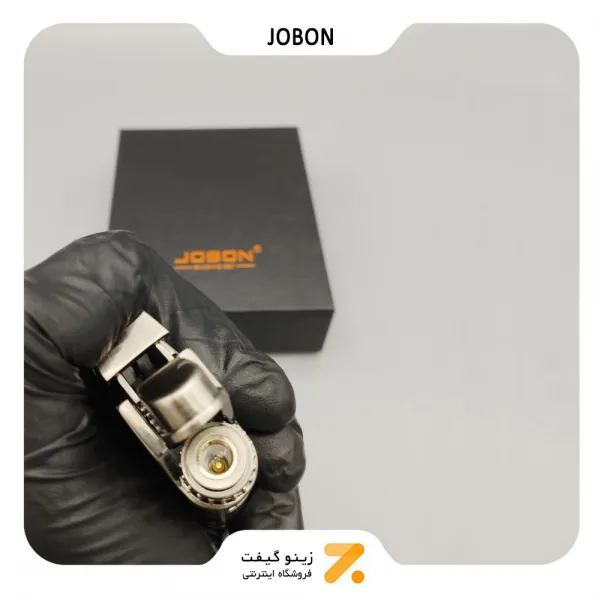 فندک گازی جوبون نقره ای مدل 2202-5-​Jobon Lighter SN-LIJB-2202-5