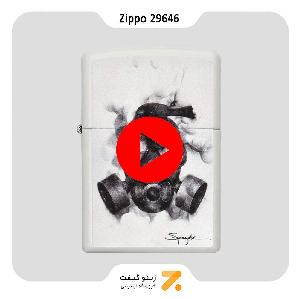 فندک بنزینی زیپو نقاشی استیون اسپازوک مدل 29646