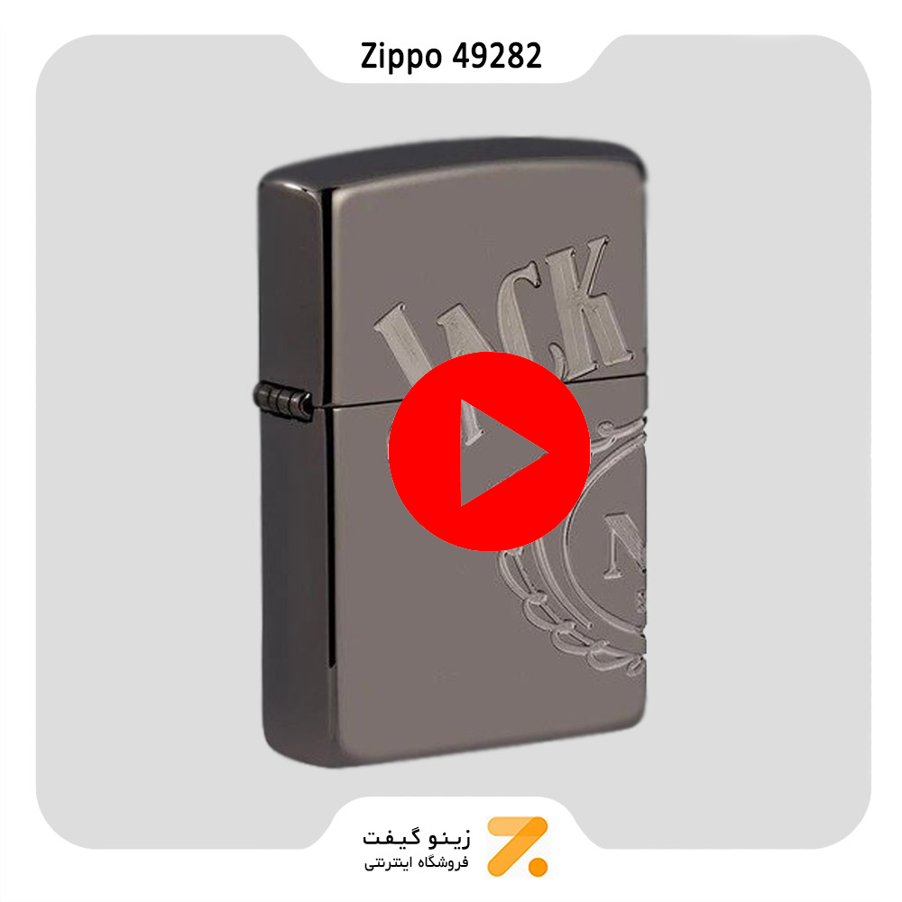 فندک زیپو بلک آیس طرح جک دنیلز مدل 49282